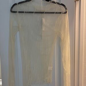 NWT Cream Lace Women Top